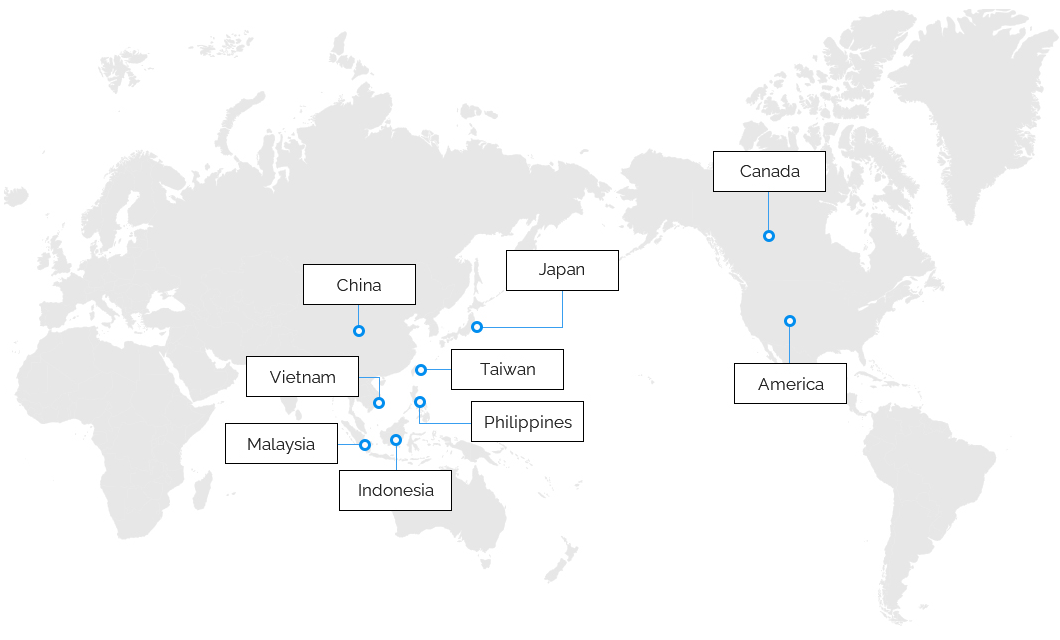 31 universities and institutions in 9 countries (Japan, China, USA, Canada, Vietnam, Philippines, Malaysia, Taiwan and Indonesia)